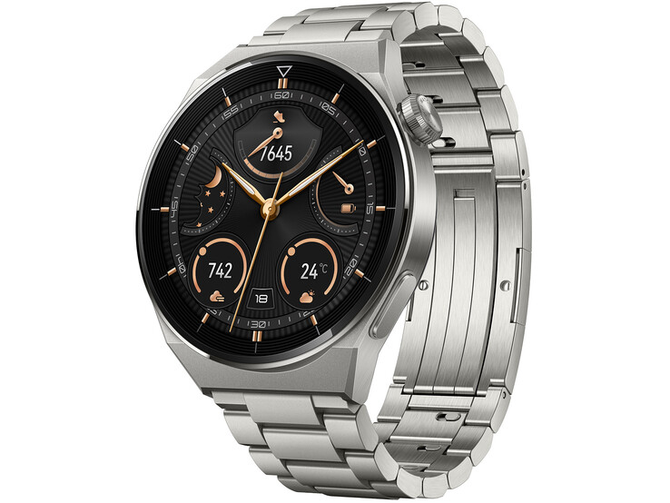 Il Huawei Watch GT 3 Pro da 46 millimetri con cinturino in titanio è il modello di punta del produttore cinese.