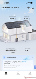 Pagina iniziale dell’app Anker