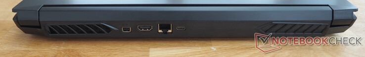 Indietro: Mini DisplayPort, HDMI, RJ45 LAN, USB-C 3.1 Gen 2 incl. DisplayPort