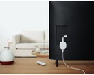 Il Chromecast con Google TV (HD) sarà disponibile solo in bianco. (Fonte: Google via @_snoopytech_)