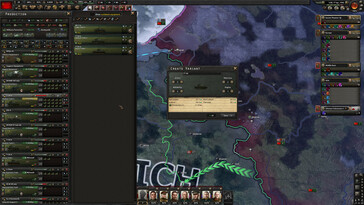 Nella foto: Una schermata di gioco di Hearts of Iron IV.