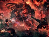 Un'immagine che mostra due personaggi e un mostro in Nioh: Complete Edition.