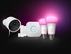 Lo starter kit Philips Hue Secure comprende due sensori di contatto e due lampadine intelligenti. (Fonte: Philips Hue)