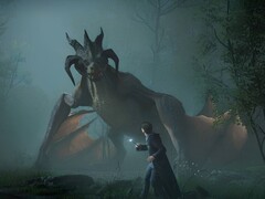 Un drago in Hogwarts Legacy.