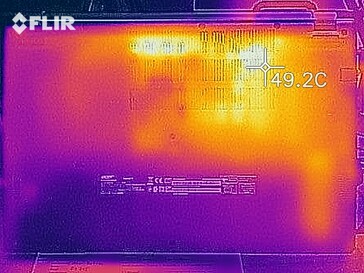 Generazione di calore lato inferiore (carico)