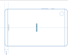 Un diagramma di Galaxy Tab A9. (Fonte: FCC)