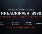 Le specifiche del Ryzen Threadripper 3990X