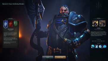 Un'immagine che raffigura un eroe in *Age of Darkness: Final Stand*.