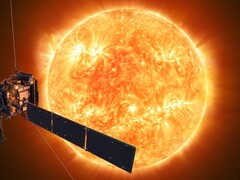 Un'immagine del Sole ripresa dal Solar Orbiter (Fonte: ESA; ritagliata)