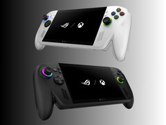 Vengono mostrati i palmari Asus ROG Xbox Ally e ROG Xbox Ally X (fonte immagine: Asus Store by MacMan con modifiche)