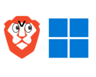 Brave blocca una funzione chiave di Windows 11 per impostazione predefinita. (Fonte immagine: logo Brave e logo Windows 11, con modifiche)