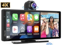 Ci sono opzioni per coloro che non vogliono smontare il cruscotto per installare un'unità principale Android Auto o Car Play (Fonte: Carpuride)