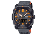 La serie Casio Pro Trek PRW-6900TFS (nella foto) è dotata di cassa e quadrante grigio scuro, accentuato da indici e lancette arancioni. (Fonte immagine: @morgan_gshock su Instagram)