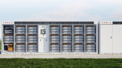 Un sistema di accumulo di energia Tesla Megapack. (fonte: Tesla)