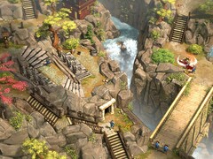 Un'immagine che mostra un'ambientazione di Shadow Tactics: Blades of the Shogun, ora scontato del 90% su Steam.
