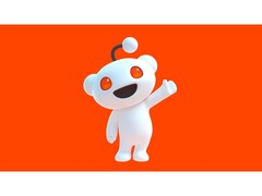 Un'immagine promozionale della mascotte di Reddit, Snoo, che saluta lo spettatore e posa su uno sfondo rosso. (Fonte immagine: Reddit)