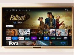 Amazon Ember Artline TV con cornice in legno.