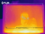 Mappa di calore anteriore del dispositivo in idle