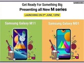 Ecco la data di presentazione per i nuovi dispositivi economici della serie Galaxy M (image Source: gsmarena)