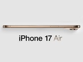 Rendering non ufficiale del vociferato iPhone 17 Air. (Fonte immagine: MacRumors - modificato)