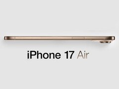Rendering non ufficiale del vociferato iPhone 17 Air. (Fonte immagine: MacRumors - modificato)