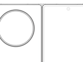 L'ultimo schema di "OnePlus Fold". (Fonte: Digital Chat Station via Weibo)