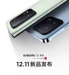 La serie Xiaomi 13 debutterà l&#039;11 dicembre. (Fonte: Xiaomi)