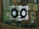 Un rendering del Companion Gabecube, raffigurato sullo sfondo di un laboratorio. (Fonte: Ellanas via MakerWorld)