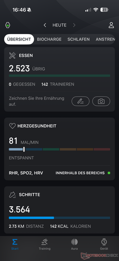 Tra le altre cose, vengono monitorati il consumo di calorie e i passi