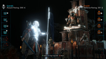 Un'immagine che mostra un'interfaccia in Middle-earth: Shadow of War.