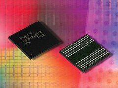 Un'immagine dei chip di memoria GDDR5 tratta dal kit stampa di SK Hynix