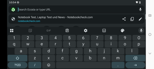 Paesaggio della tastiera