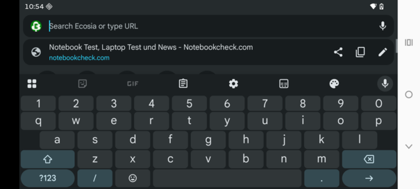 Paesaggio della tastiera