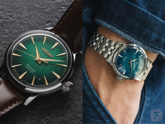 Nella foto: il Seiko Presage Cocktail Time HCB002J (a sinistra) e l’HCB001J (a destra).