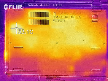 Thermal image while idling - bottom