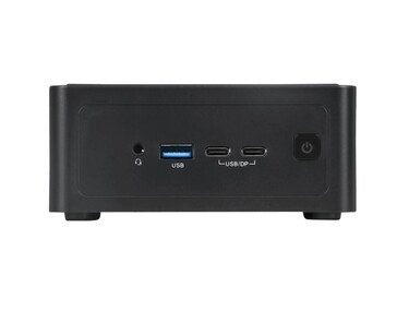 I/O anteriore del mini PC NovaCustom NUC Box. (Fonte immagine: NovaCustom)