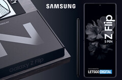 Il Galaxy Z Flip 3 sembra che avrà il supporto per la S-Pen. (Immagine: LetsGoDigital)