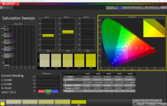 Saturazione CalMAN (profilo: P3)