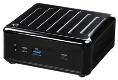 L'involucro misura 117,5 x 110,0 x 47,85 mm. (Fonte: ASRock)