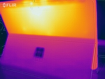 Temperature di superficie durante lo stress test  (lato inferiore)