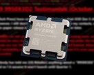 Gli attuali processori AMD X3D, come Ryzen 7 9800X3D e Ryzen 9 9950X3D, si basano su un blocco V-Cache 3D da 64 MB. (Fonte immagine: Notebookcheck, Moore's Law Is Dead su YouTube, modificato)