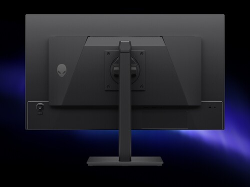 Viene mostrato il retro del monitor da gioco OLED da 27 pollici Alienware AW2726DM