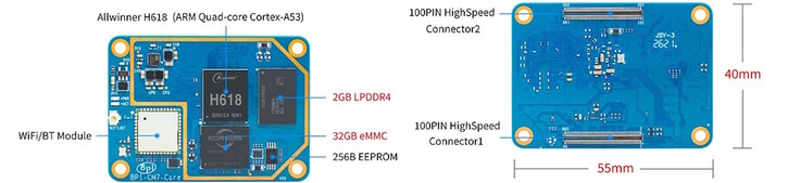La scheda compatta è già dotata di un modulo wireless