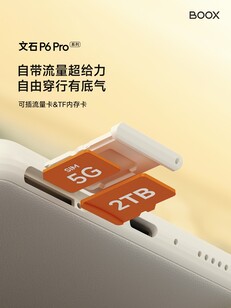Il Boox P6 Pro avrà uno slot per SIM ibrido che può contenere una SIM fisica e una scheda MicroSD. (Fonte immagine: Boox)