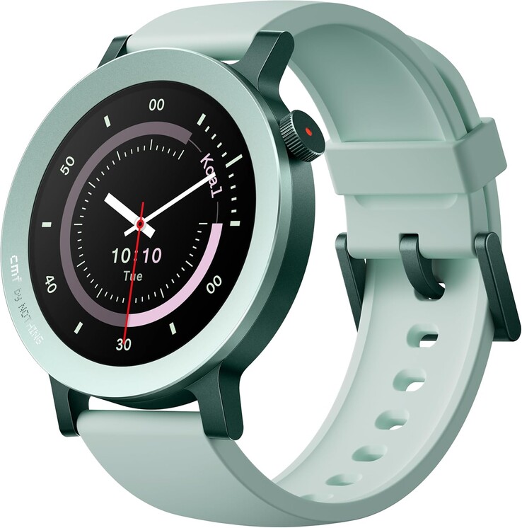 Il CMF by Nothing Watch 3 Pro in verde chiaro. (Fonte: CMF by Nothing)
