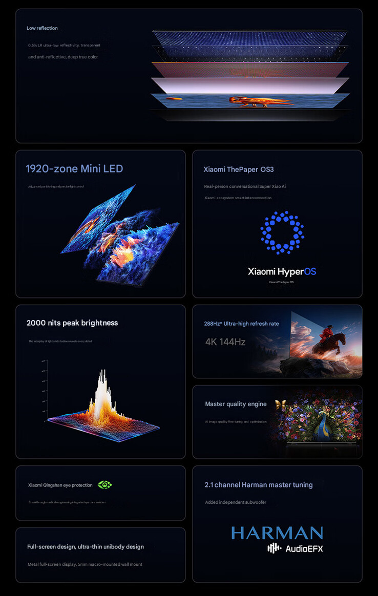 I punti salienti del modello da 100 pollici (traduzione automatica)