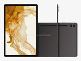 Galaxy Tab S9 FE Plus in uno dei quattro presunti colori di lancio. (Fonte: @OnLeaks &amp; WolfofTablet)