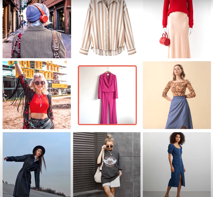 Gli utenti selezionano i capi di abbigliamento da provare utilizzando l'app Doppl. (Fonte: Google Labs)