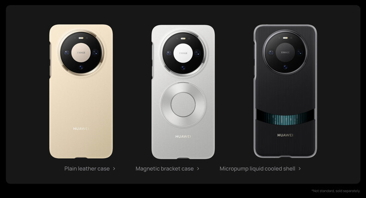 Huawei vende alcune custodie ufficiali per il Mate 80 Pro, tra cui una che offre un raffreddamento a liquido. (Fonte: Huawei)