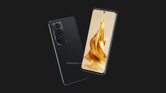 Il &quot;Reno10 Pro&quot;. (Fonte: OnLeaks x MySmartPrice)